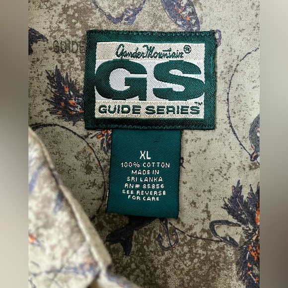 Gander Mt. Guide Series Men’s Shirt, Sz. XL, Fishing Lures Theme, Green/Gray - Picture 5 of 7